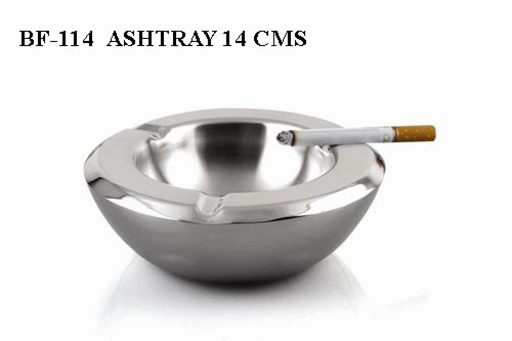 Asbak rond nickel