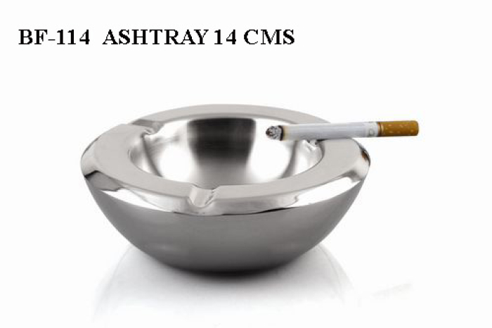 Asbak rond nickel