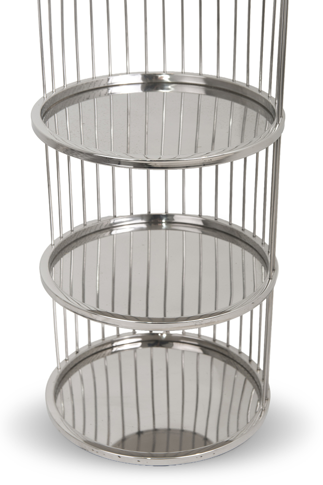 3-Tier Cage Pastry Stand, Plain – 62 cm