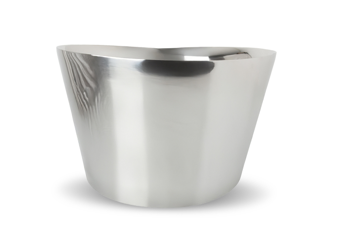 Double Walled Oval Big Pedestal Tub, Plain – 59 cm