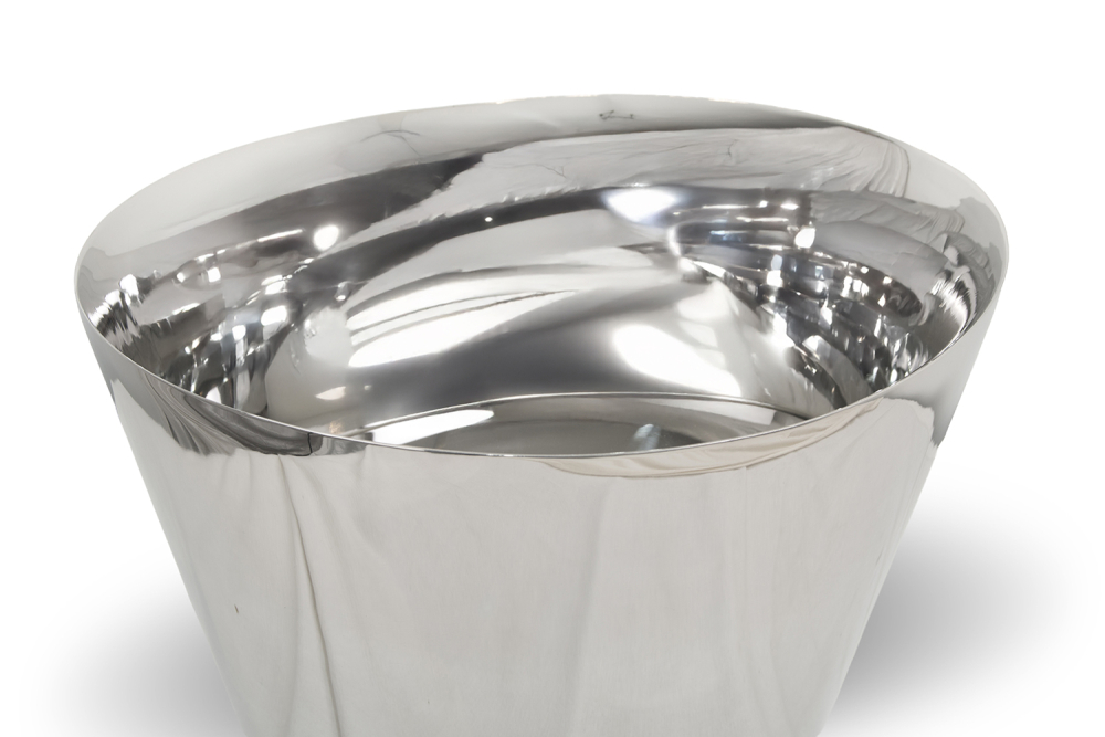 Double Walled Oval Big Pedestal Tub, Plain – 59 cm