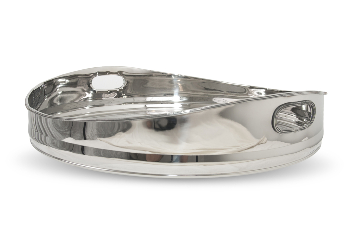 Single Wall Rotund Tray, Finish Crock Texture