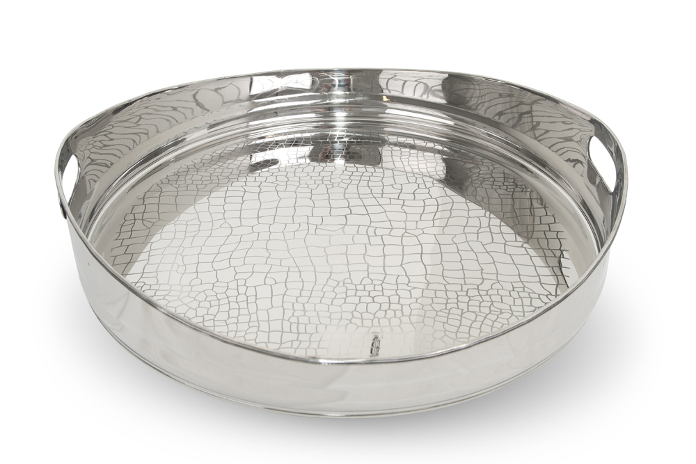 Single Wall Rotund Tray, Finish Crock Texture