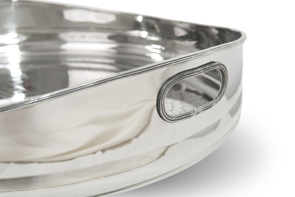 Single Wall Rotund Tray, Finish Crock Texture