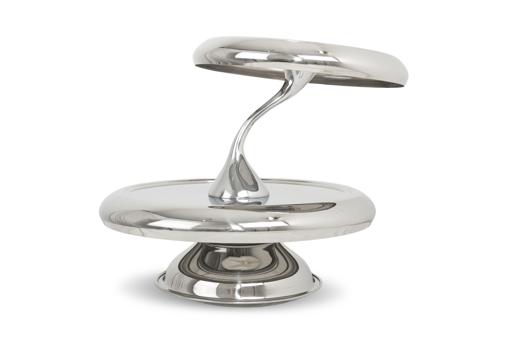 Single Wall 2-Tier Cake & Cookies Stand with Curved Rod