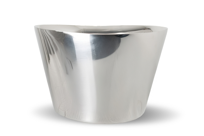 Double Walled Oval Big Pedestal Tub, Plain – 51 cm