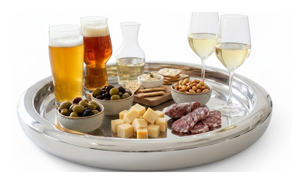 D-Shape Bar Tray, Double Wall